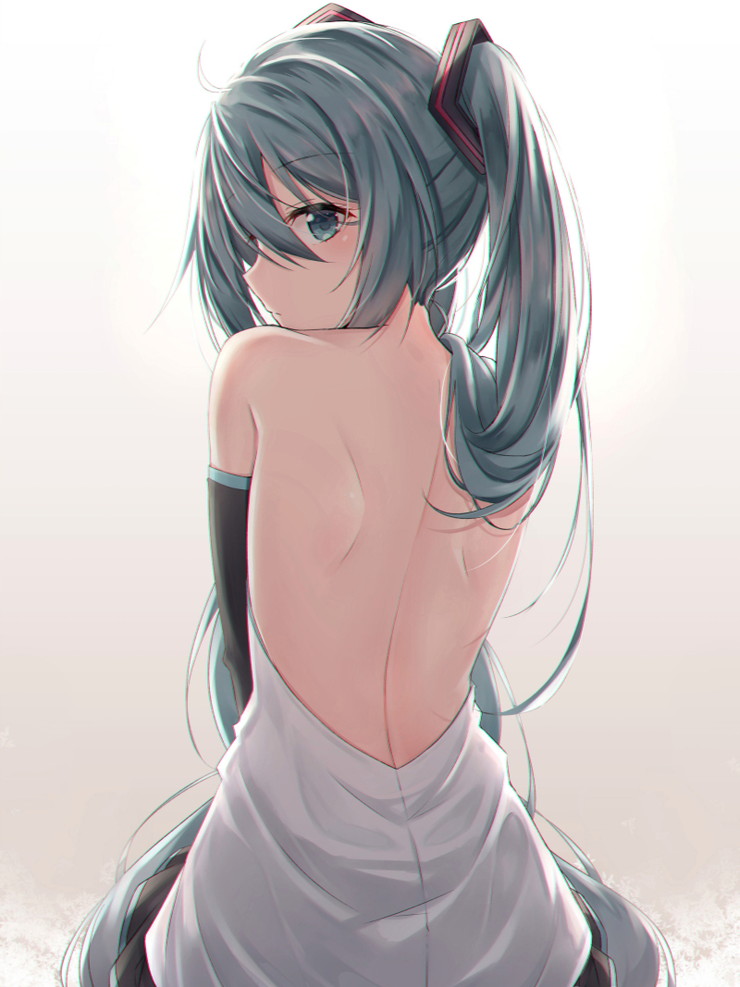 【二次】背中が見えている女の子のエロ画像 Part８