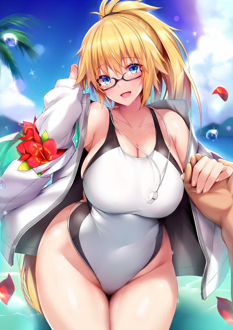 【二次】海、水辺にいる女の子のエロ画像 Part９