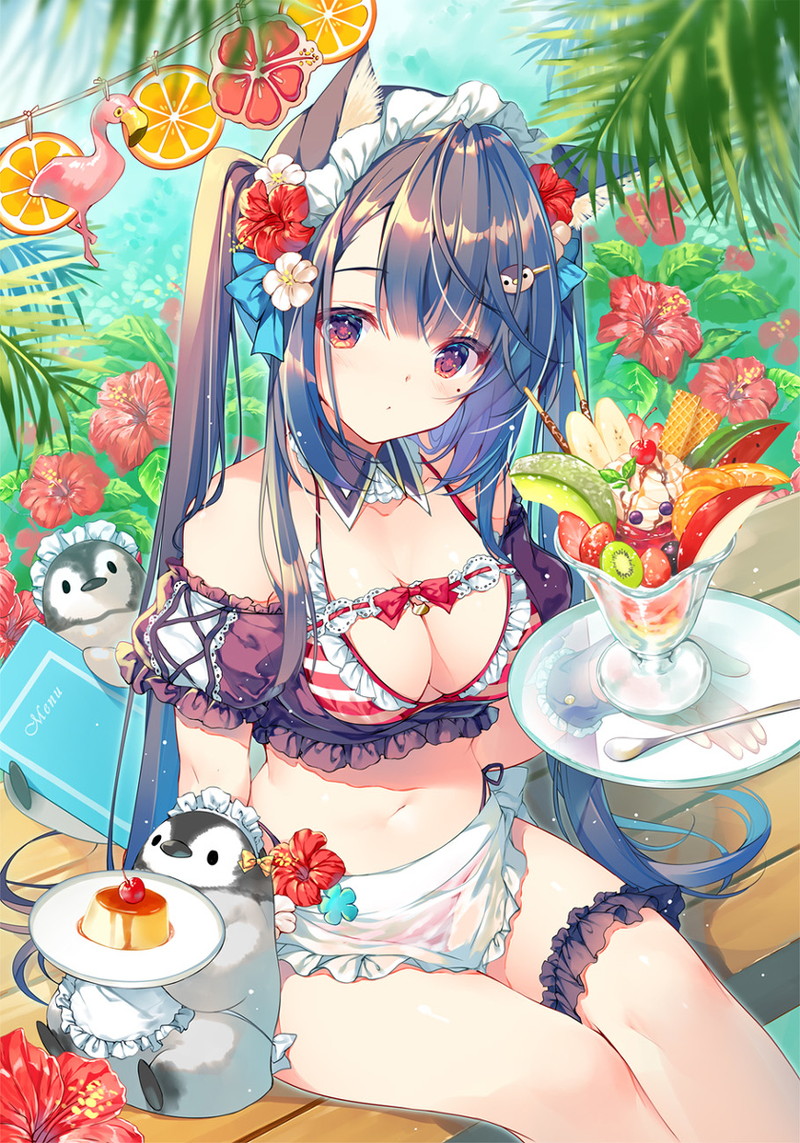 【二次】海、水辺にいる女の子のエロ画像 Part９