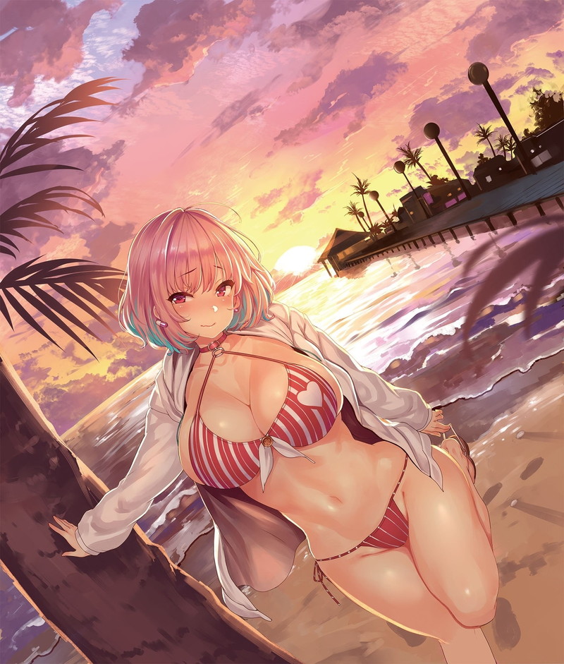 【二次】海、水辺にいる女の子のエロ画像 Part９