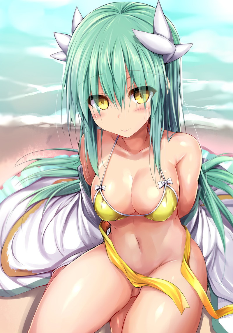 【二次】海、水辺にいる女の子のエロ画像 Part９