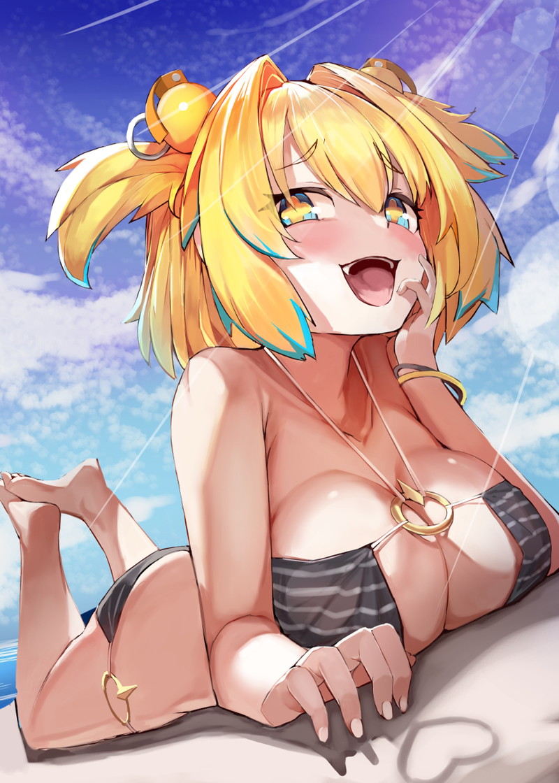 【二次】海、水辺にいる女の子のエロ画像 Part９
