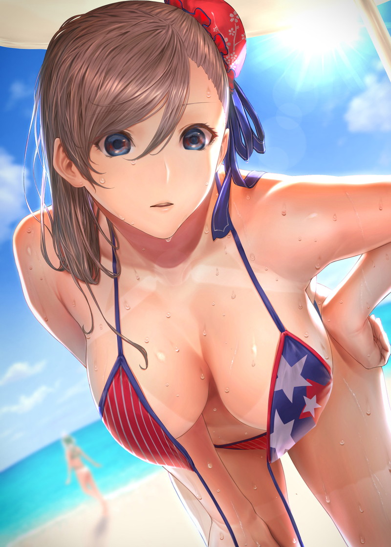 【二次】海、水辺にいる女の子のエロ画像 Part９