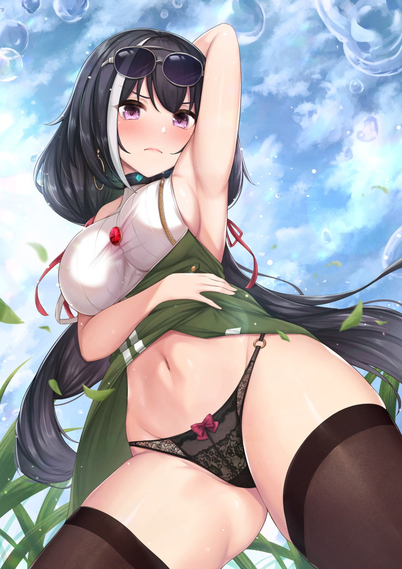 【二次】太もも絶対領域がエッチなニーソックス画像 Part１９