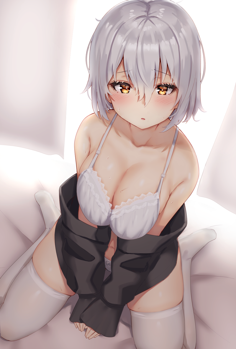 【二次】太もも絶対領域がエッチなニーソックス画像 Part１９