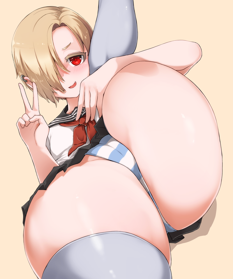 【開脚】股を開いたオマンコアピール二次エロ画像 Part２