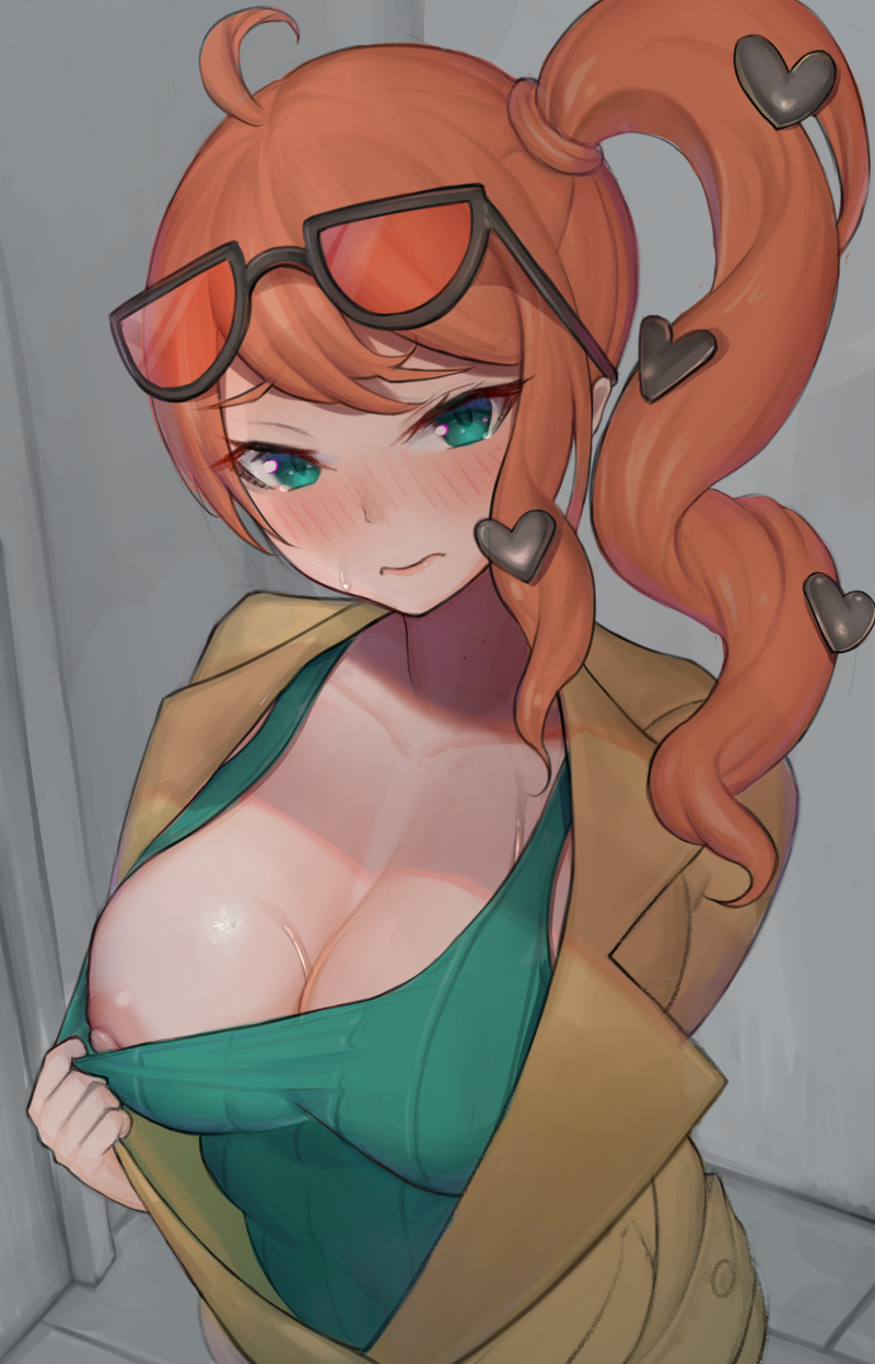 乳首ポロリ、おっぱい丸出しの二次エロ画像 Part２