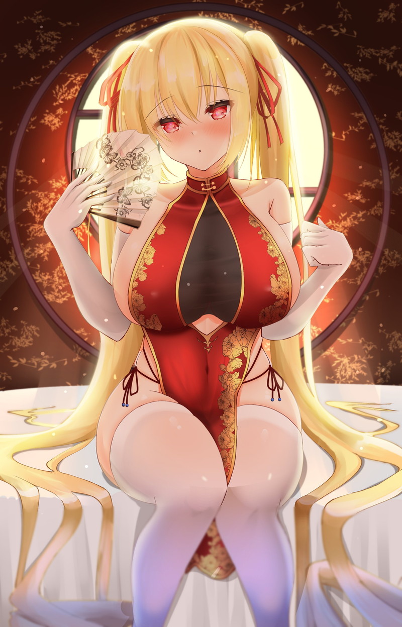 【二次】胸元パツパツな着衣おっぱい画像 Part５