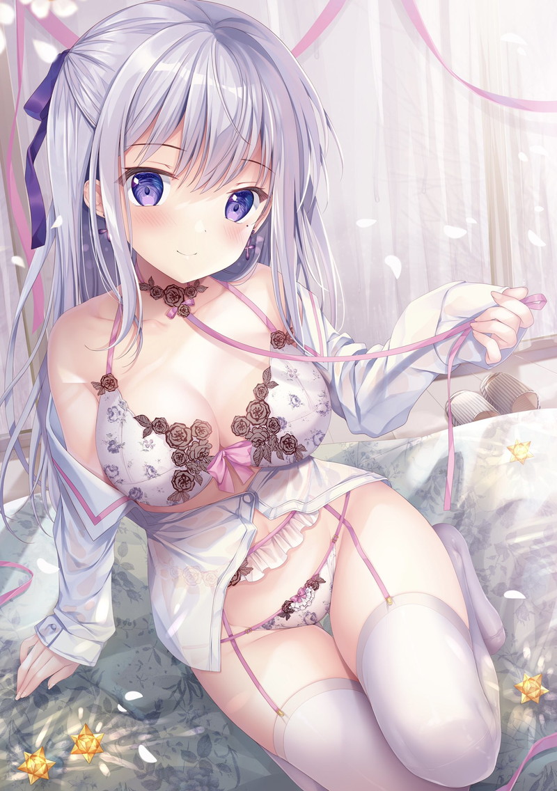 【二次】エッチで可愛いブラジャーを付けた女の子のエロ画像 Part２０