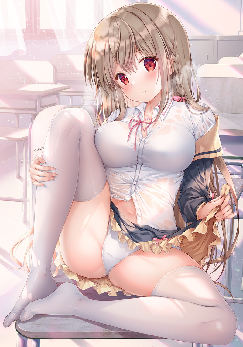 【二次】オカズを提供してくれるたくし上げエロ画像 Part６