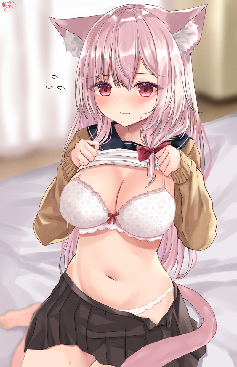【二次】オカズを提供してくれるたくし上げエロ画像 Part７