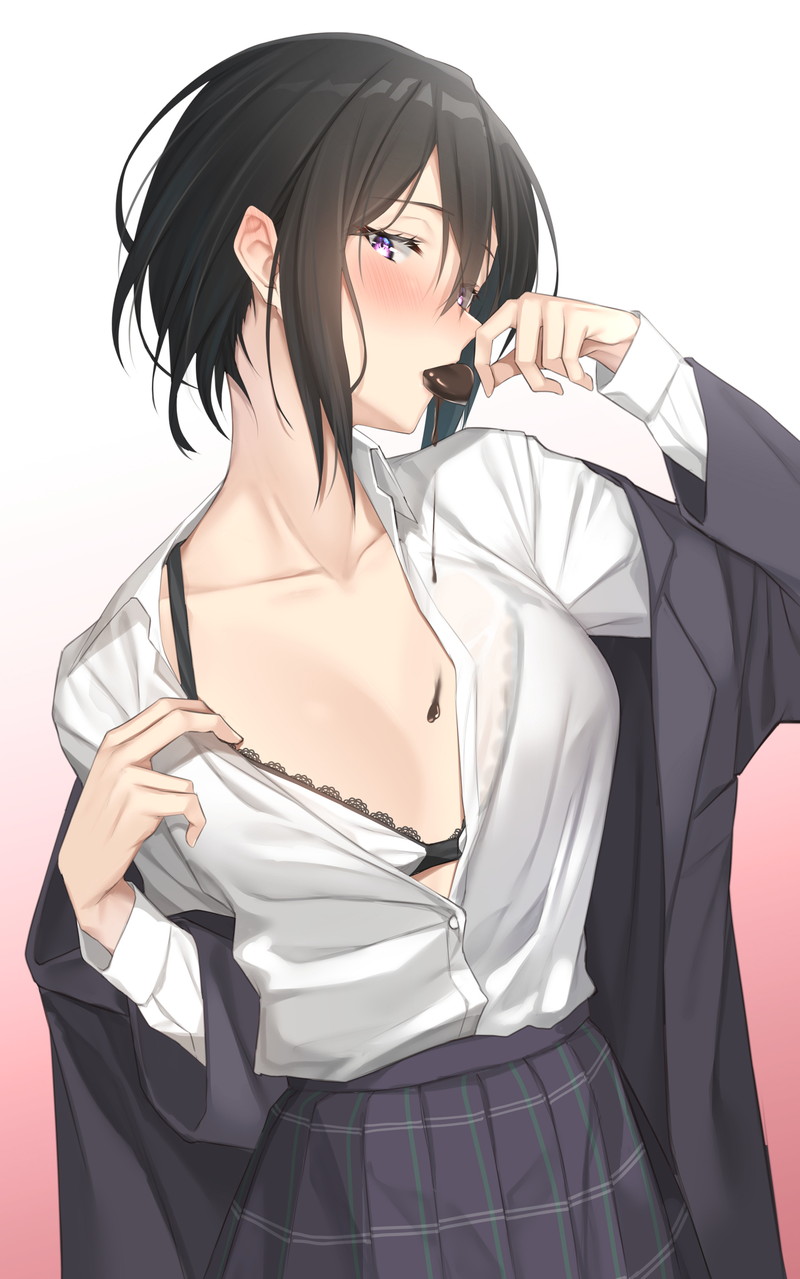 【二次】エッチで可愛いブラジャーを付けた女の子のエロ画像 Part２６