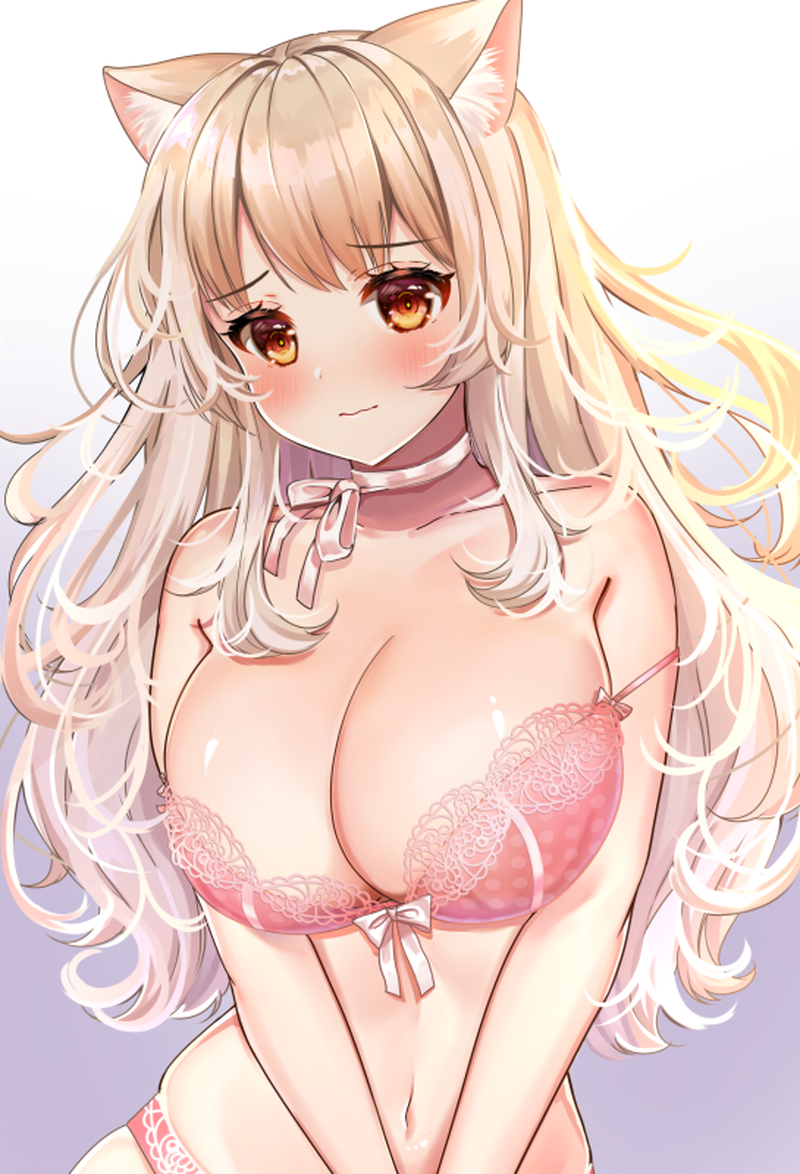 【二次】エッチで可愛いブラジャーを付けた女の子のエロ画像 Part２６