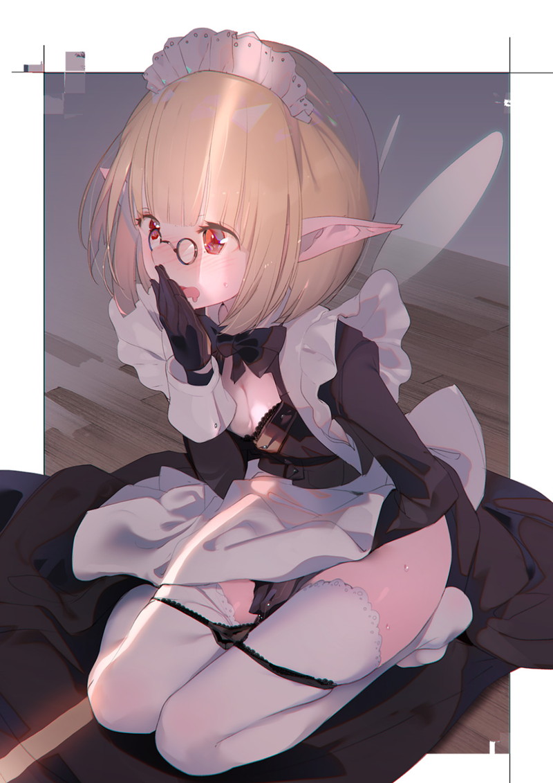 【二次】赤面、恥じらいエロ画像 Part５８【まとめ】
