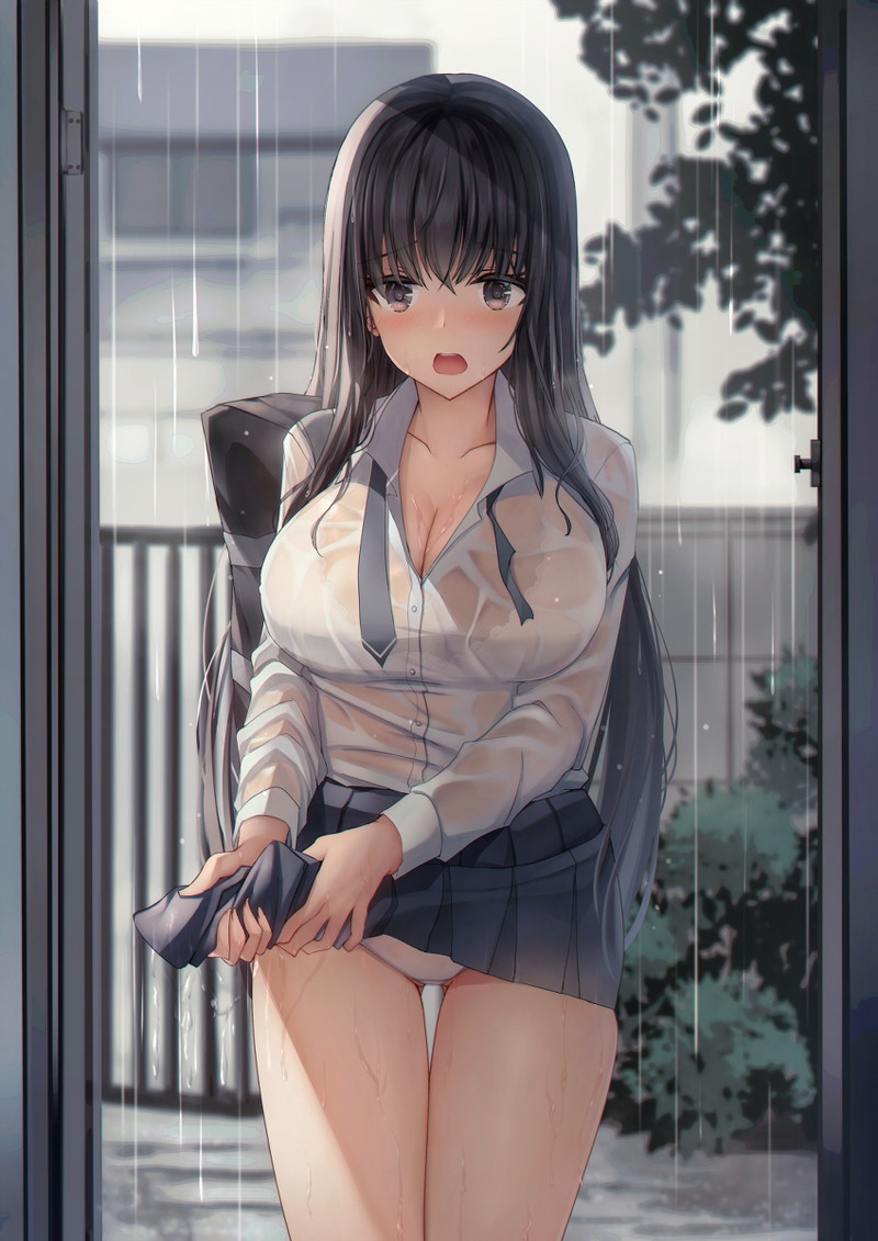 【二次】濡れ透けやスケスケな服を着た女の子のエロ画像 Part１２