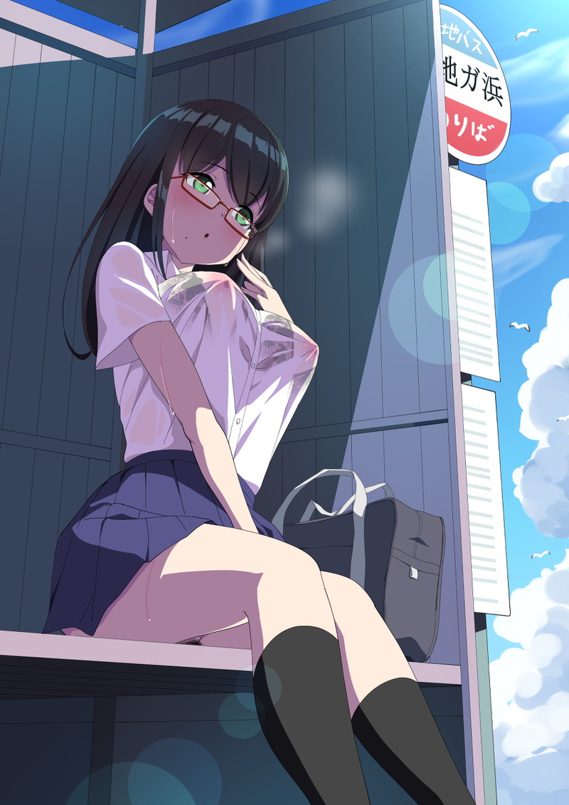 【二次】濡れ透けやスケスケな服を着た女の子のエロ画像 Part１２