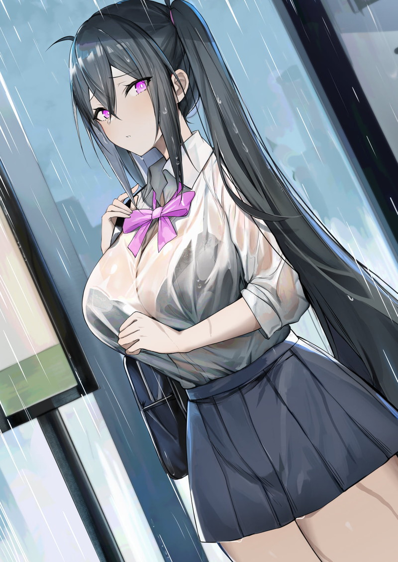 【二次】濡れ透けやスケスケな服を着た女の子のエロ画像 Part１２