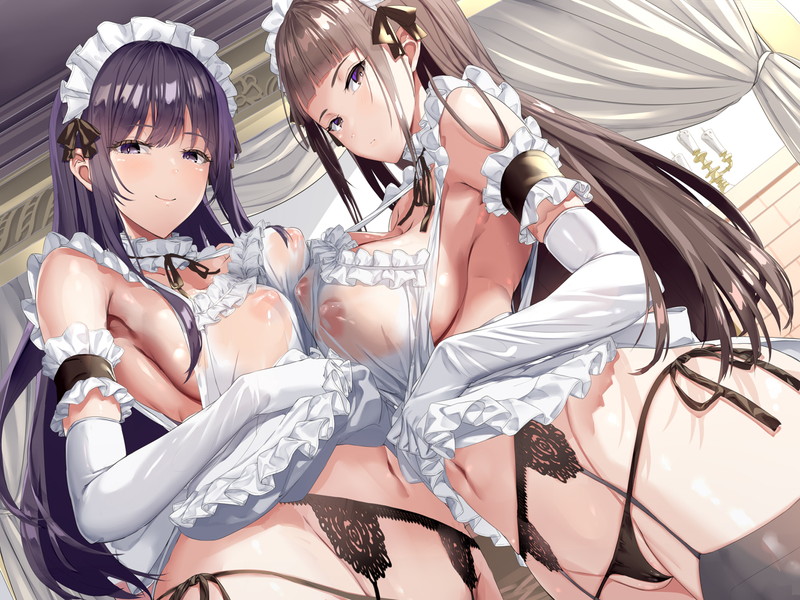 【二次】濡れ透けやスケスケな服を着た女の子のエロ画像 Part１２