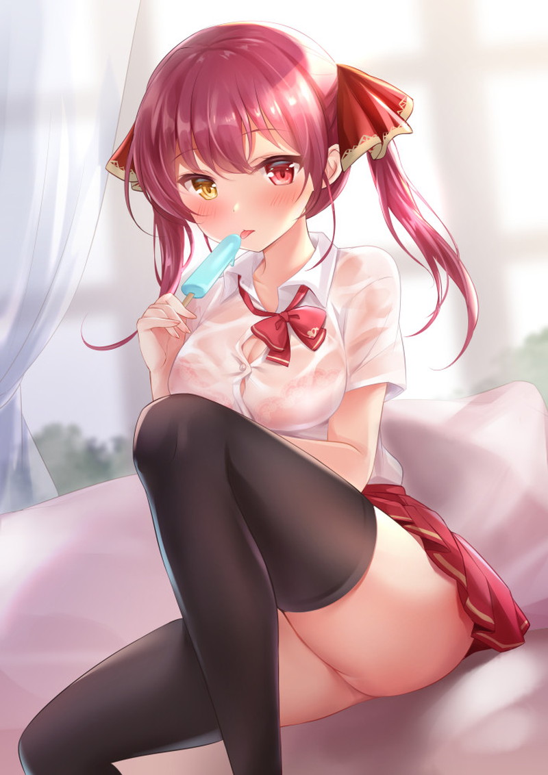 【二次】濡れ透けやスケスケな服を着た女の子のエロ画像 Part１２