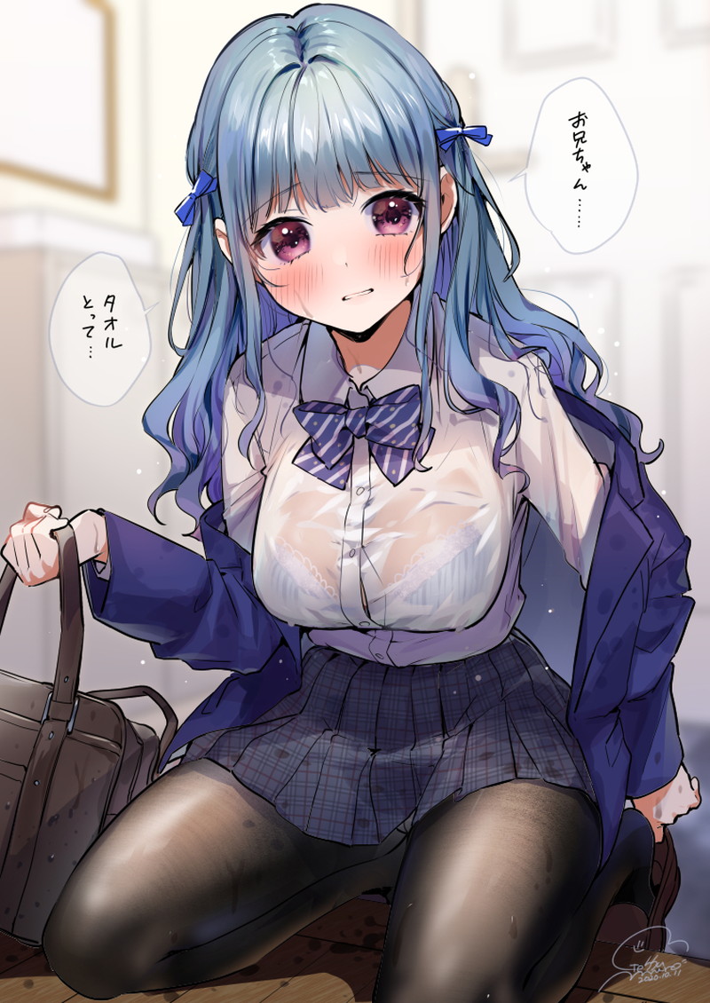 【二次】濡れ透けやスケスケな服を着た女の子のエロ画像 Part１２